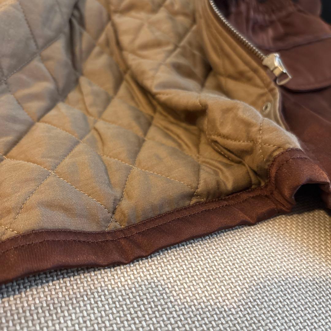 【超美品】6(ROKU) BOA COLLAR ZIP COAT B