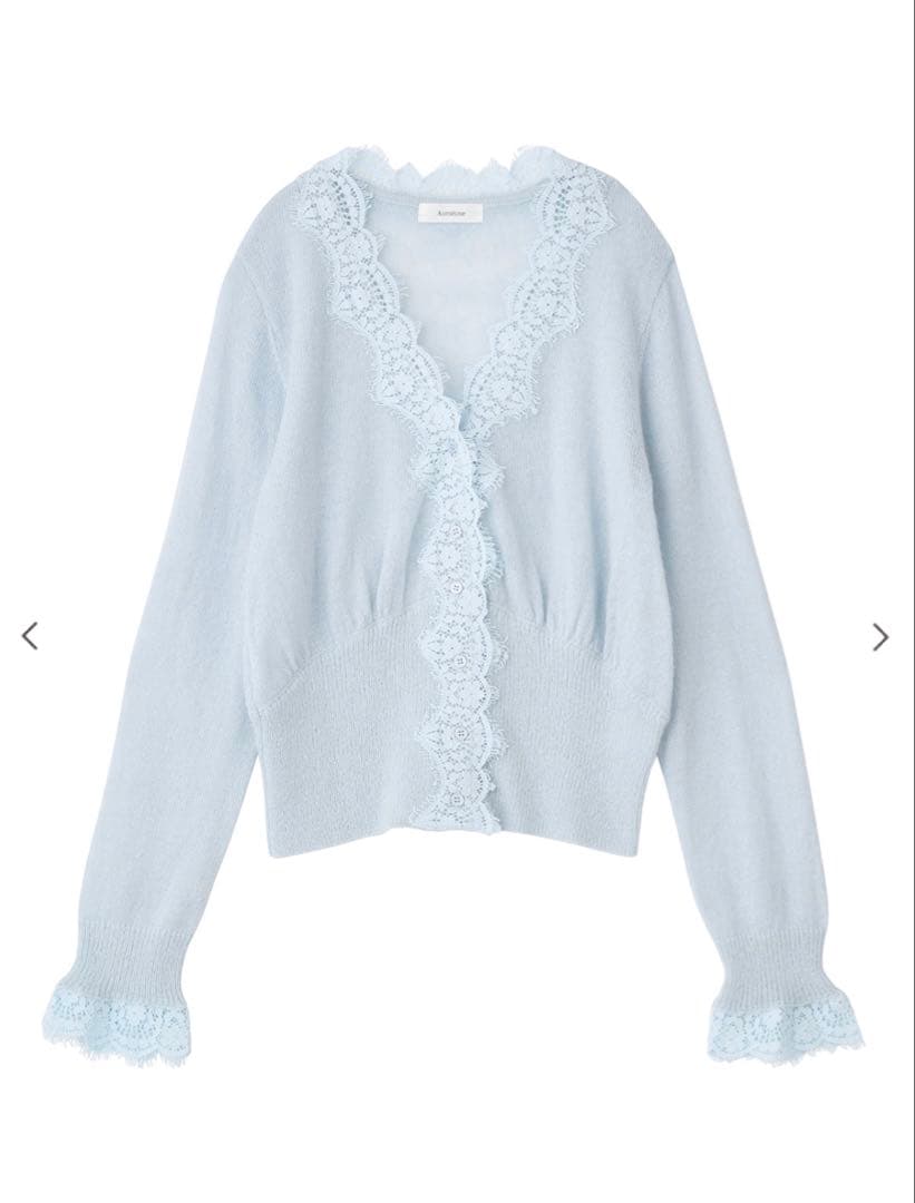 シアーモヘヤレースカーディガン