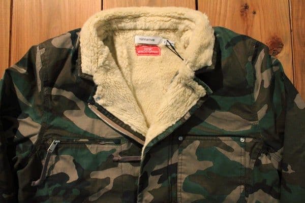 ジャケット・アウター nonnative FARMER BOA JACKET WINDSTOPPER