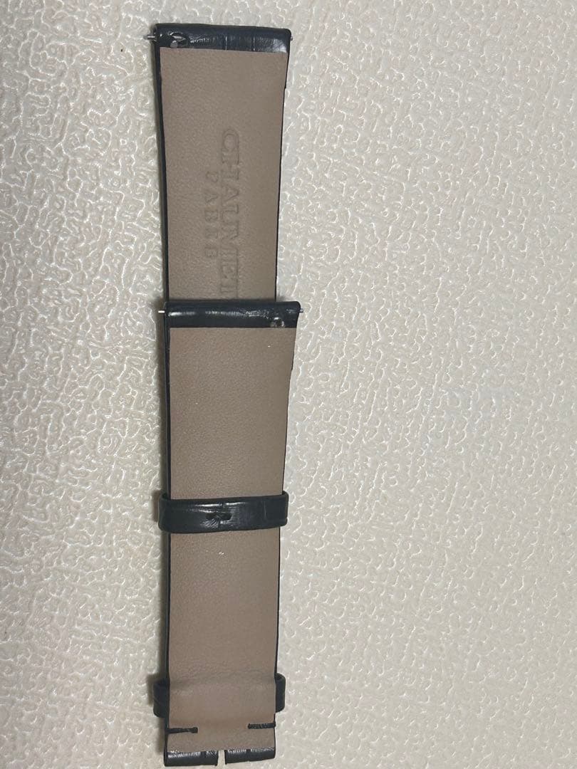 CHAUMET時計バンド ブラック レザー