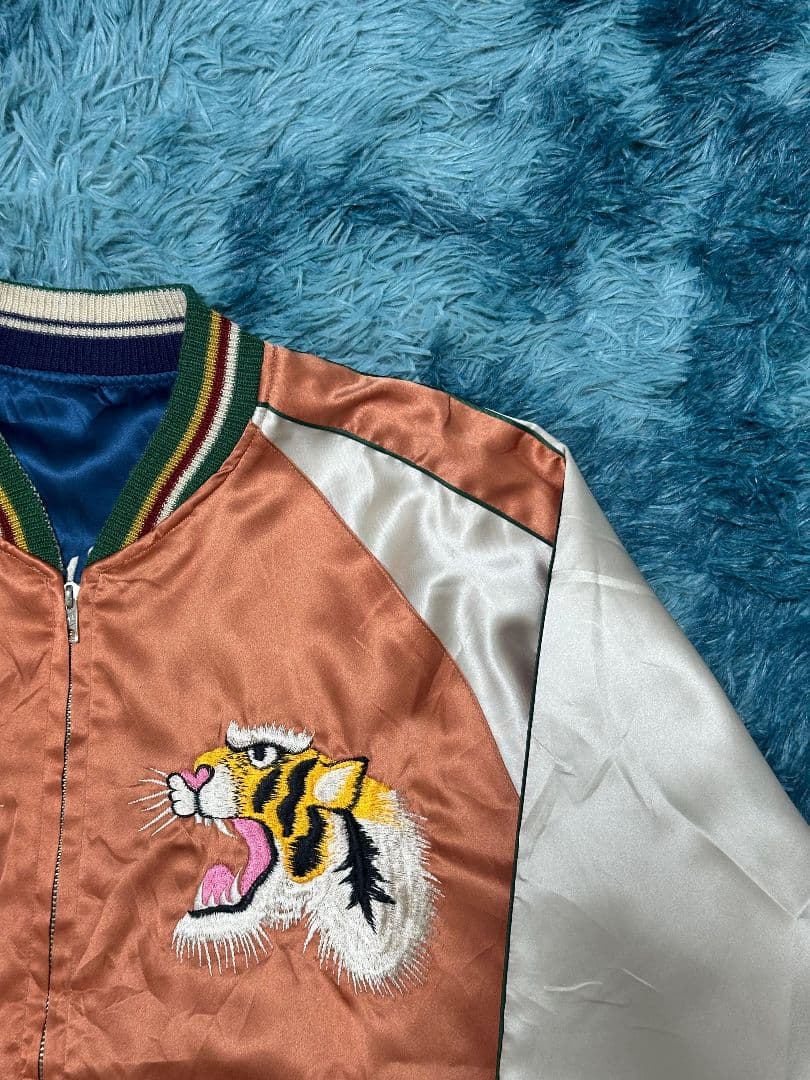 激レア テーラー東洋 90s ヴィンテージ スカジャン リバーシブル 虎 ハワイ