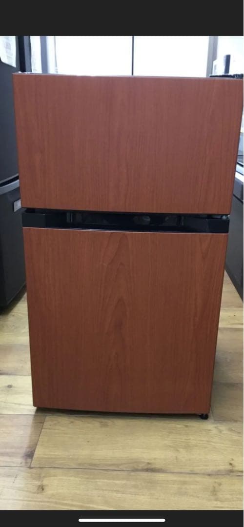 IRIS OHYAMA 冷蔵庫 87L ダークウッド