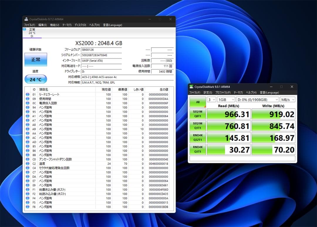 【1/2健康100%】Kingston SSD XS2000 2TBGen2x2