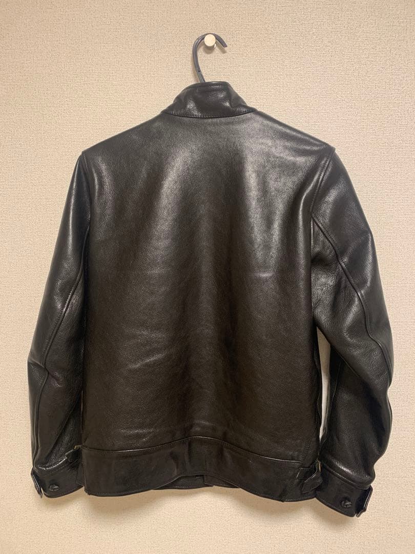 WESTRIDE ブラックレザー ジャケット 38