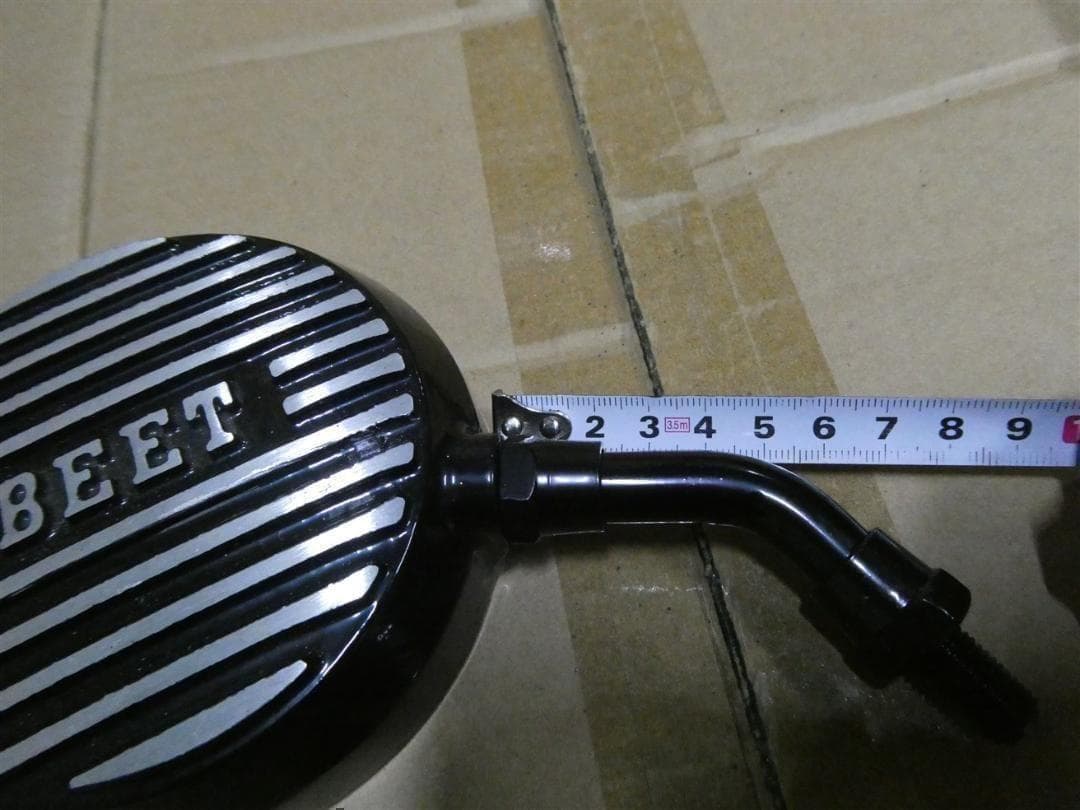 ロゴ有　アルフィンミラー　ショート　汎用　10mm　BEET　キジマ