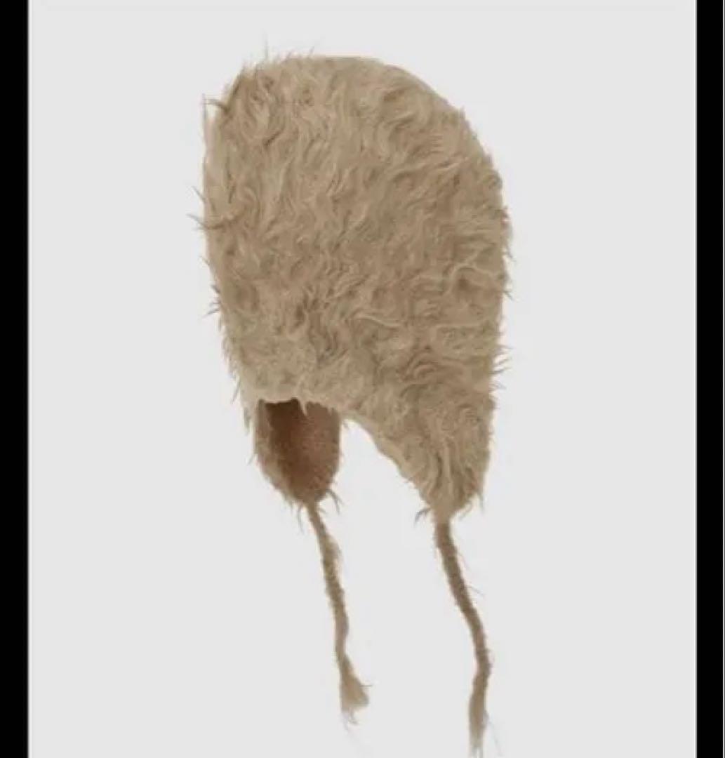 Acne Studios ベージュ ファーキャップ