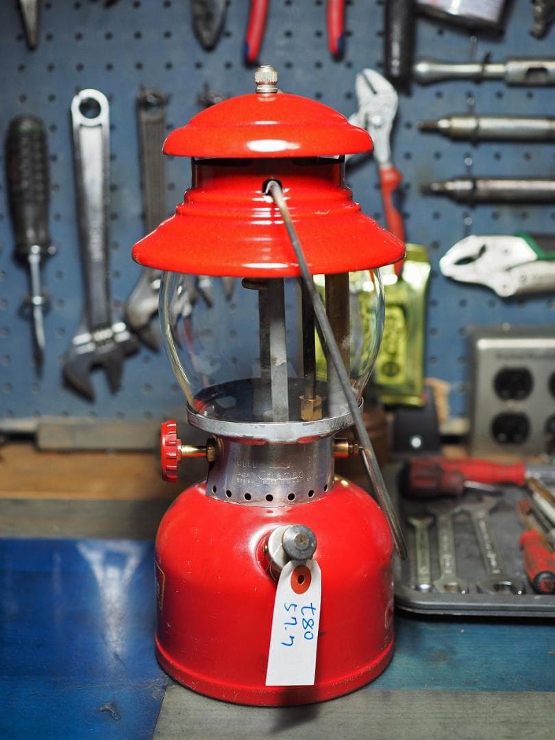 燃焼絶好調1957年7月 コールマン 200A ランタン（イエローボーダーt80