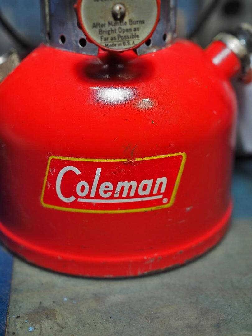燃焼絶好調1957年7月 コールマン 200A ランタン（イエローボーダーt80