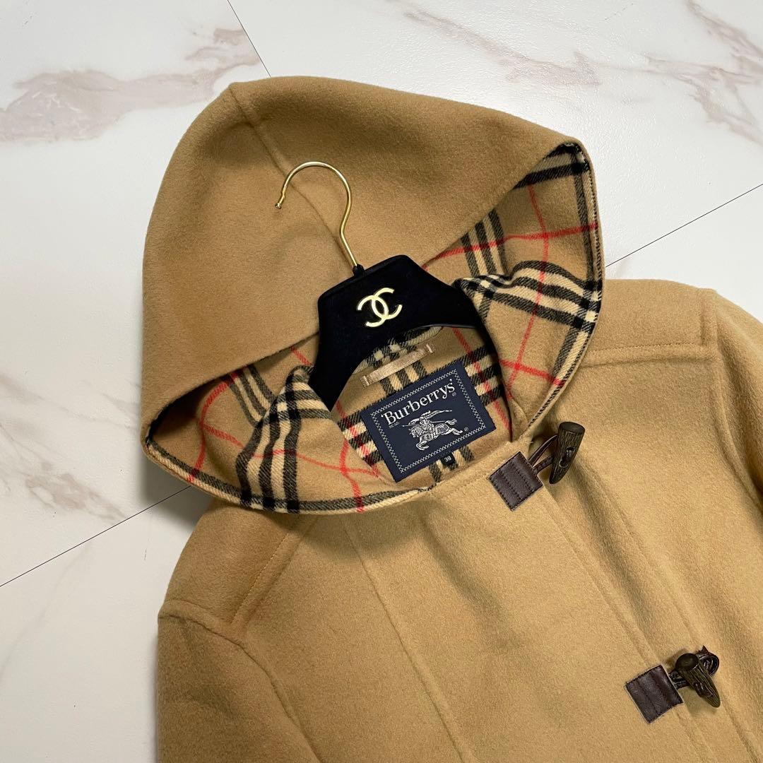 希少✨バーバリーズ ロングダッフルコート カシミヤ ダブルフェイス ノバチェック