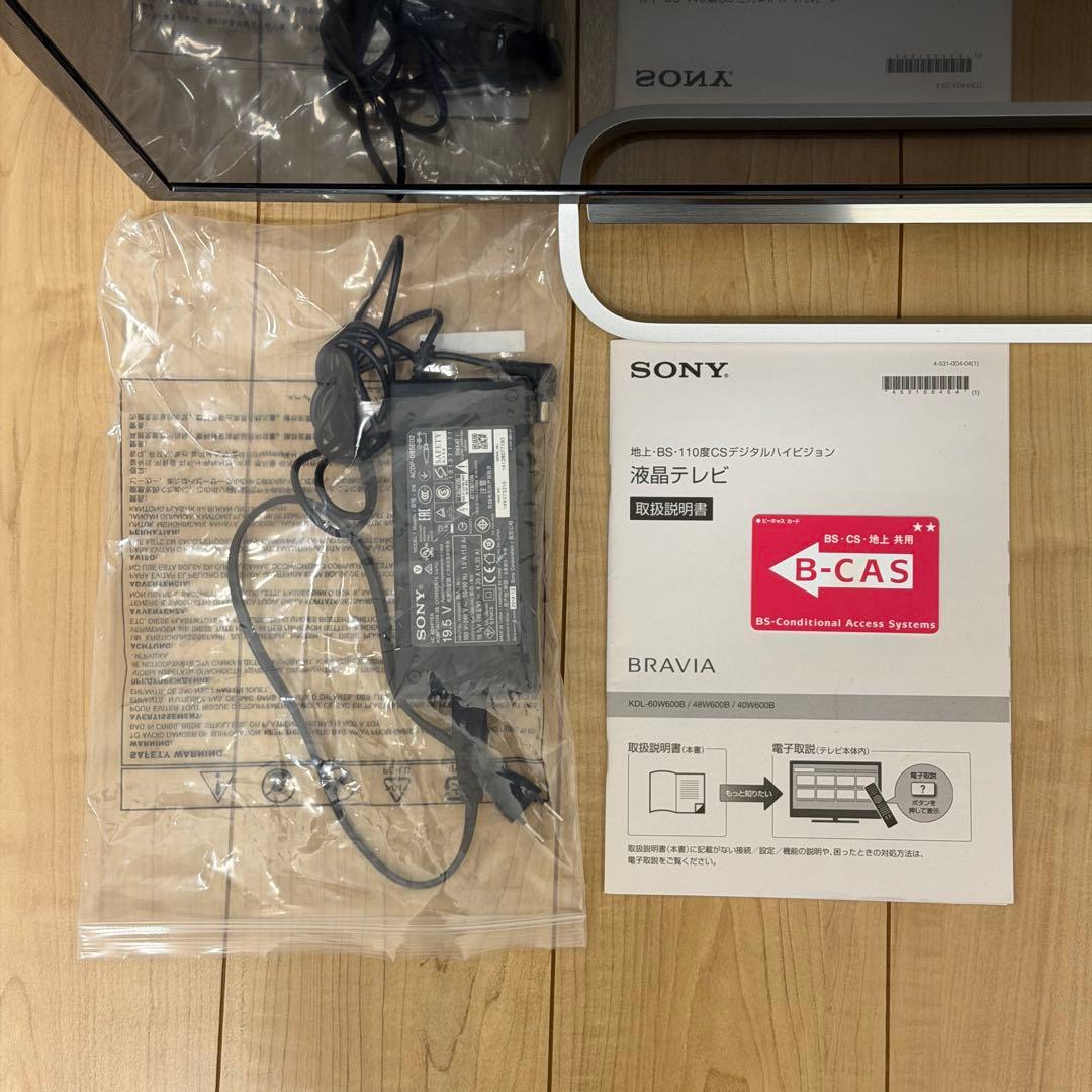 【動作確認済】ソニー 40インチ 液晶テレビ ブラビア KDL-40W600B
