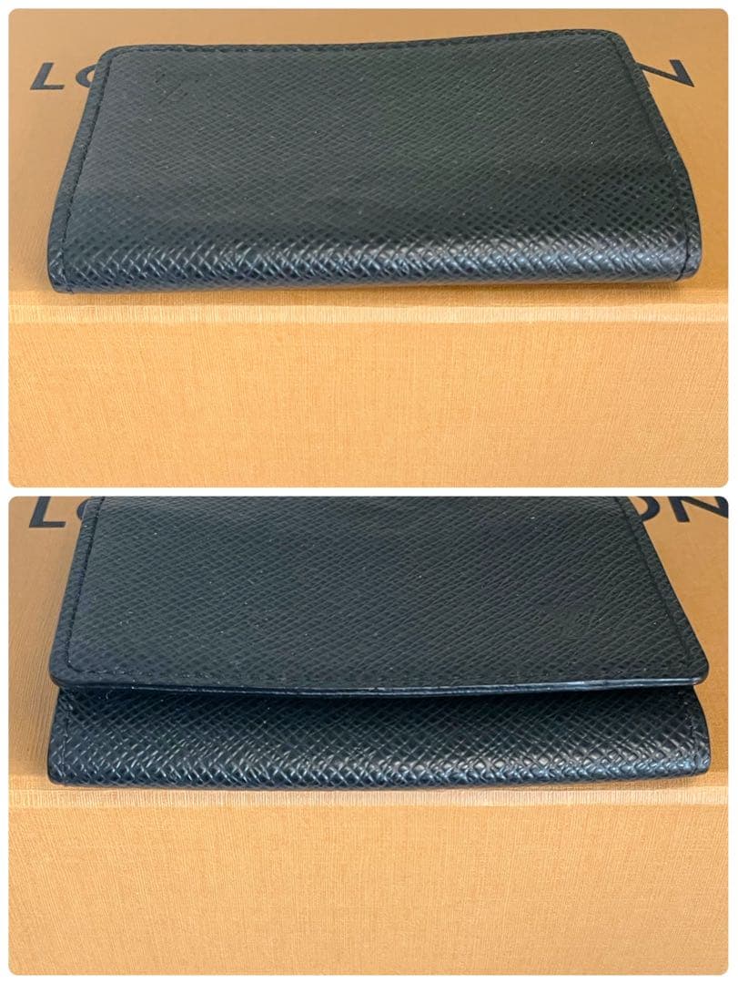 ルイヴィトン　タイガ　アンヴェロップ　カルトドゥヴィジット　ブラック