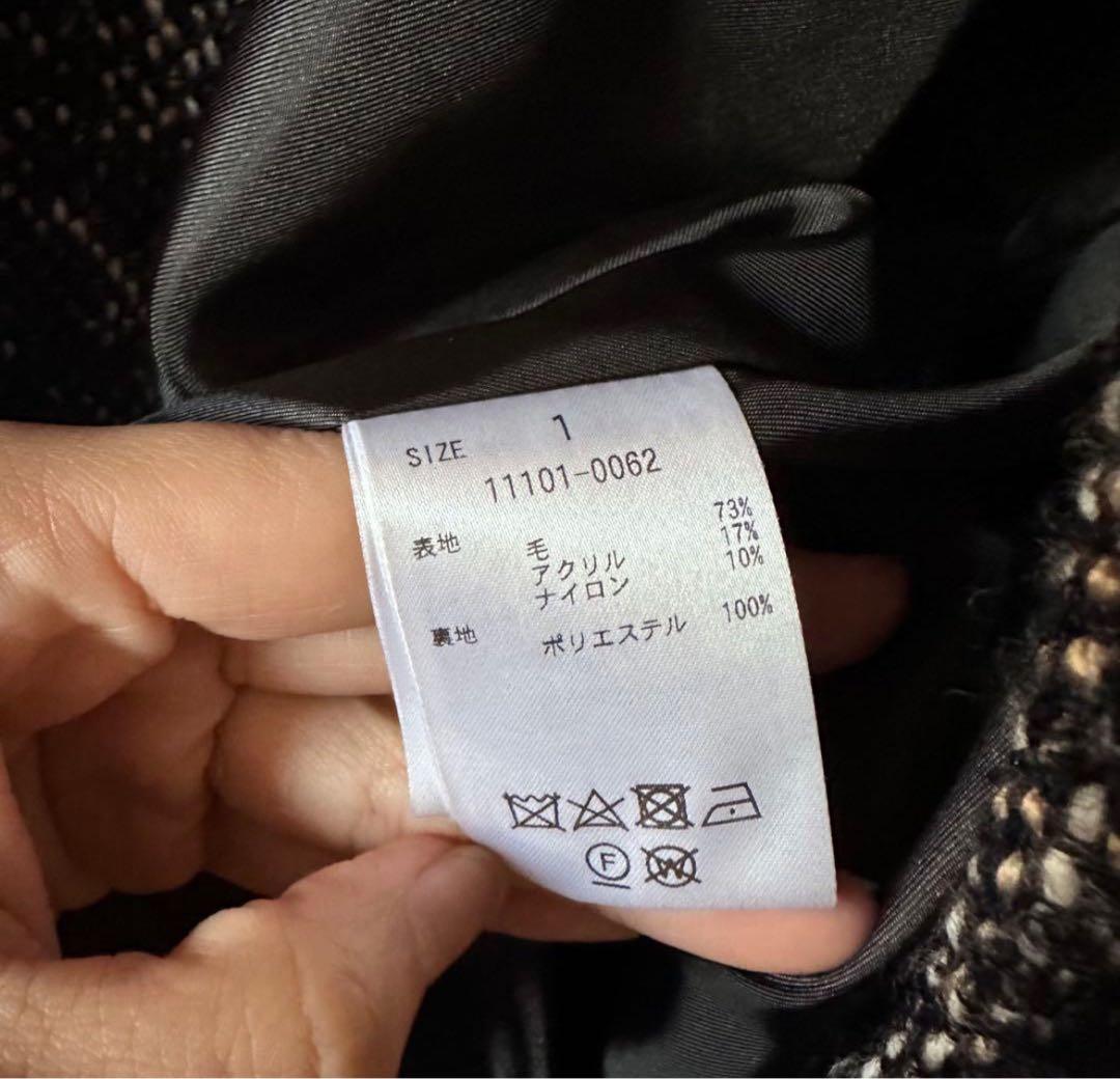 K*.様 CLANE MIX LOOP TWEED BOX COAT クラネ　コ