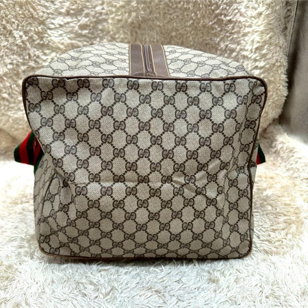 【美品】グッチ ボストンバッグ ベージュ スプリーム GG柄 シェリーライン