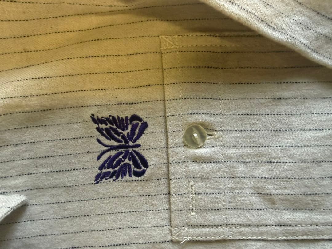 ニードルス ストライプ 長袖シャツ