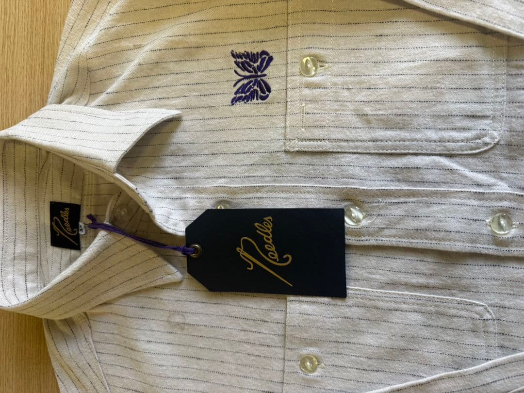 ニードルス ストライプ 長袖シャツ