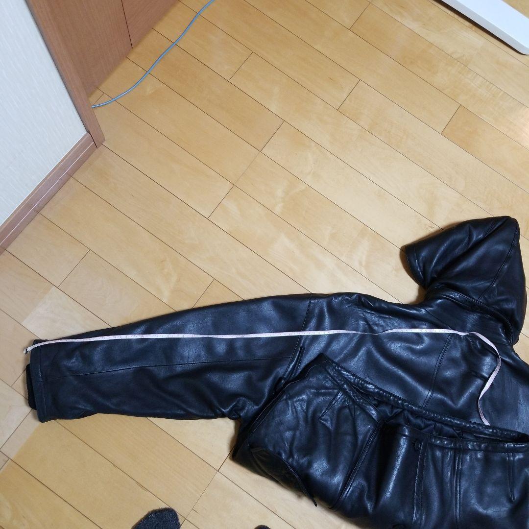 マリテフランソワジルボー レザー フーディー ブルゾン 80s