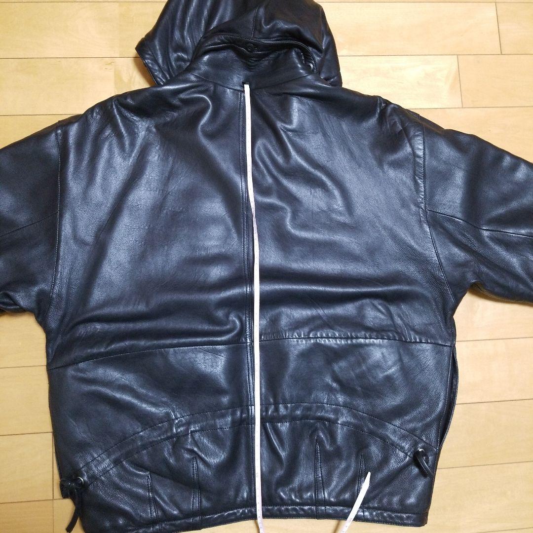 マリテフランソワジルボー レザー フーディー ブルゾン 80s