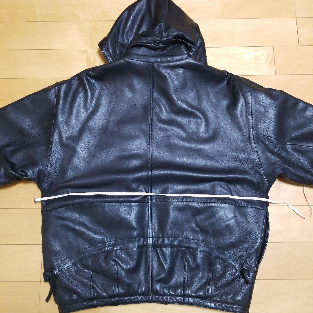 マリテフランソワジルボー レザー フーディー ブルゾン 80s