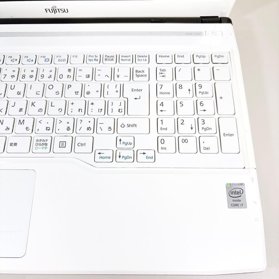 ブルーレイ搭載✨i7 快適SSD メモリ8GB カメラ ノートパソコン 富士通