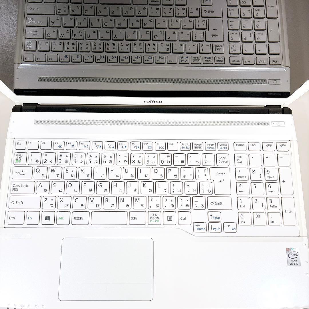 ブルーレイ搭載✨i7 快適SSD メモリ8GB カメラ ノートパソコン 富士通