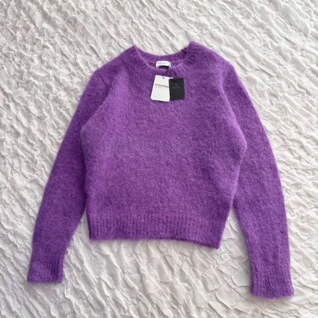 【新品未使用タグ付】 ユナイテッドアローズ アルパカ/モヘア クルーネックニット