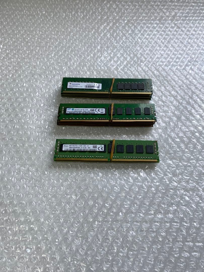メモリー DDR4 8GB 2133 3種 計10枚 ジャンク