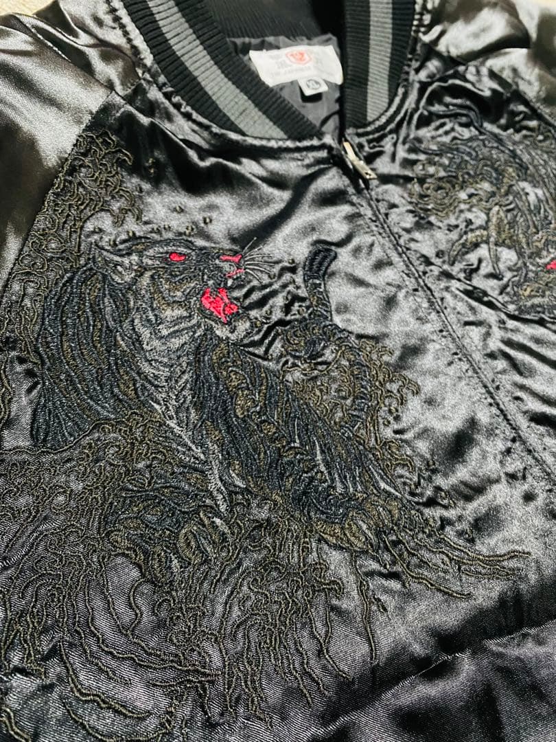 Japanese 龍虎日本限定 スカジャン unisex サテン vintage