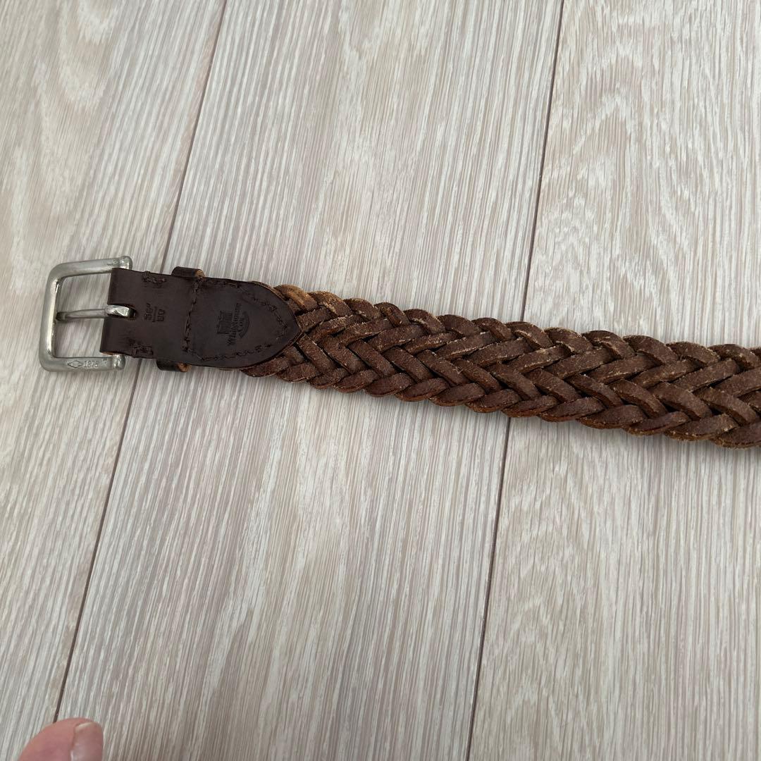 ホワイトハウスコックス メッシュベルトブラウン36-90