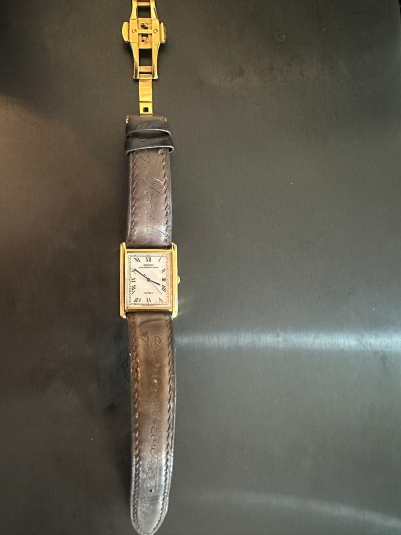 マ*ク様 SEIKO TANK 5S21-5A00+ベルルッティ革ベルト（一点も