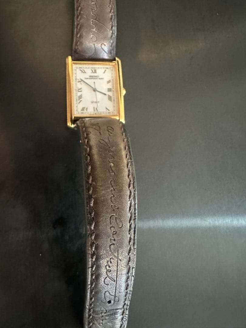 マ*ク様 SEIKO TANK 5S21-5A00+ベルルッティ革ベルト（一点も