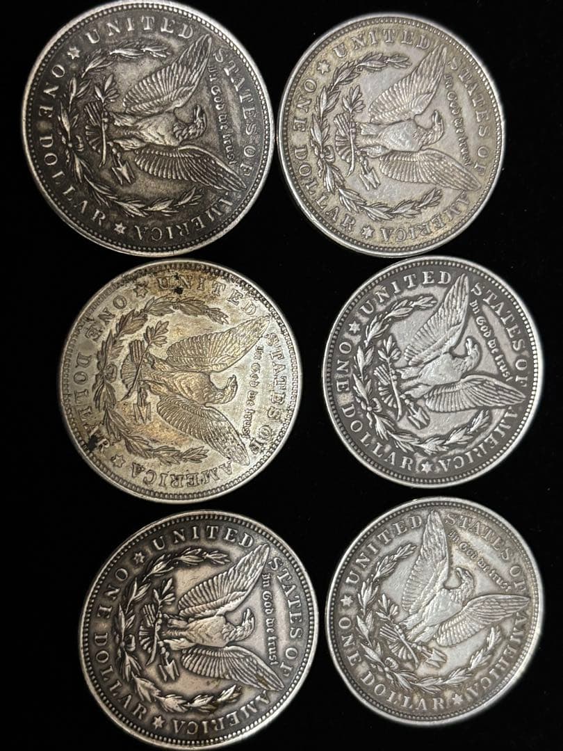 モルガン・ダラー 6枚セット 1921年