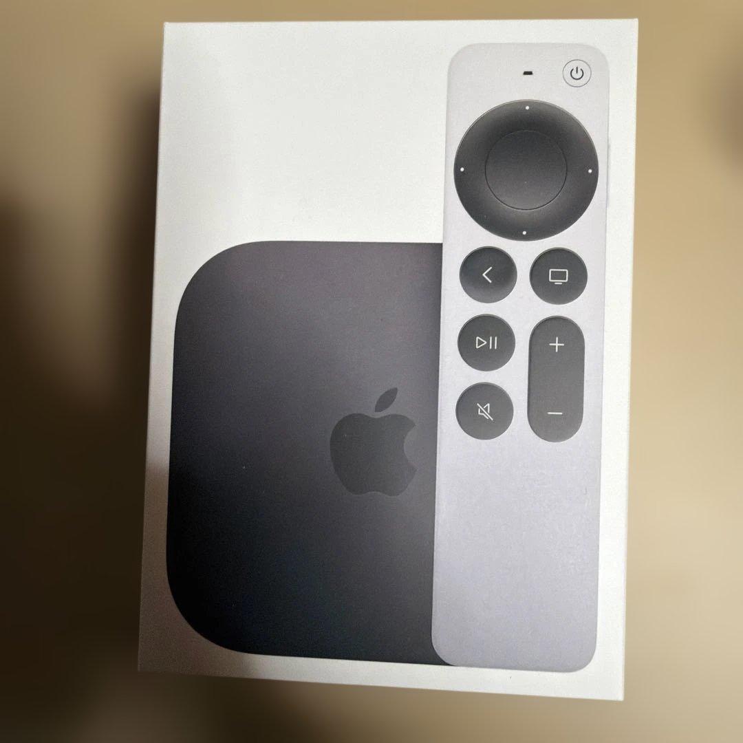 Apple TV 4Kブラック 本体とリモコン