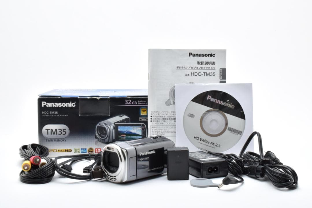 【極美品】PanasonicパナソニックビデオカメラHDC-TM35グレー249