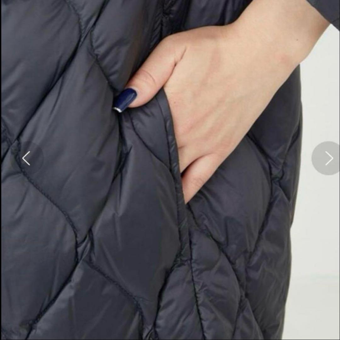 TAIONキルトスタンドカラーロングダウンコート　フリークスストア