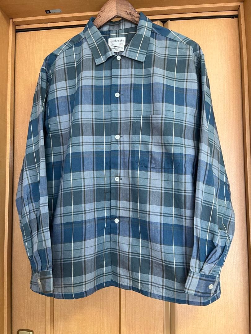 60s Colebrooke オールコットン オープンカラーシャツ USA製