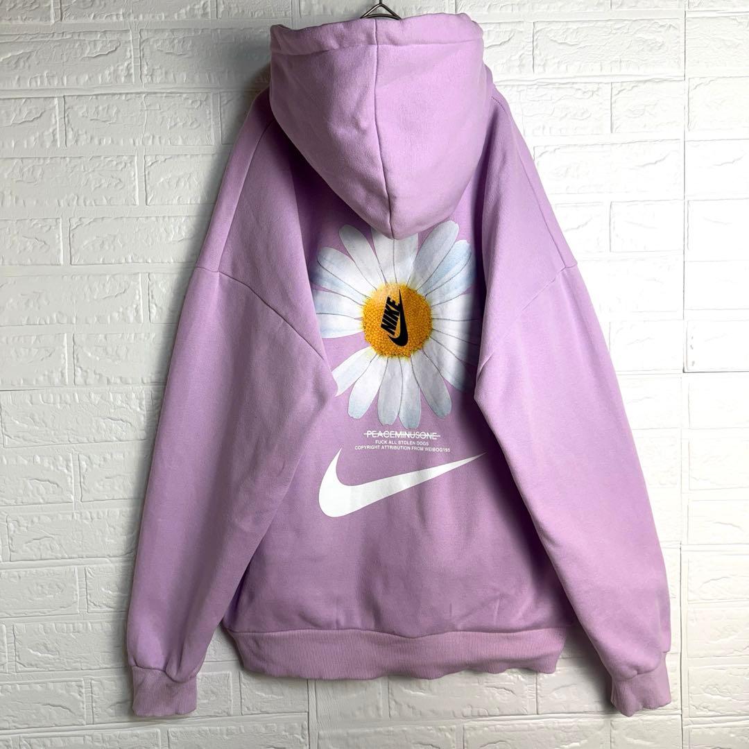 【激レア】 PEACEMINUSONE NIKE コラボ パーカー 花