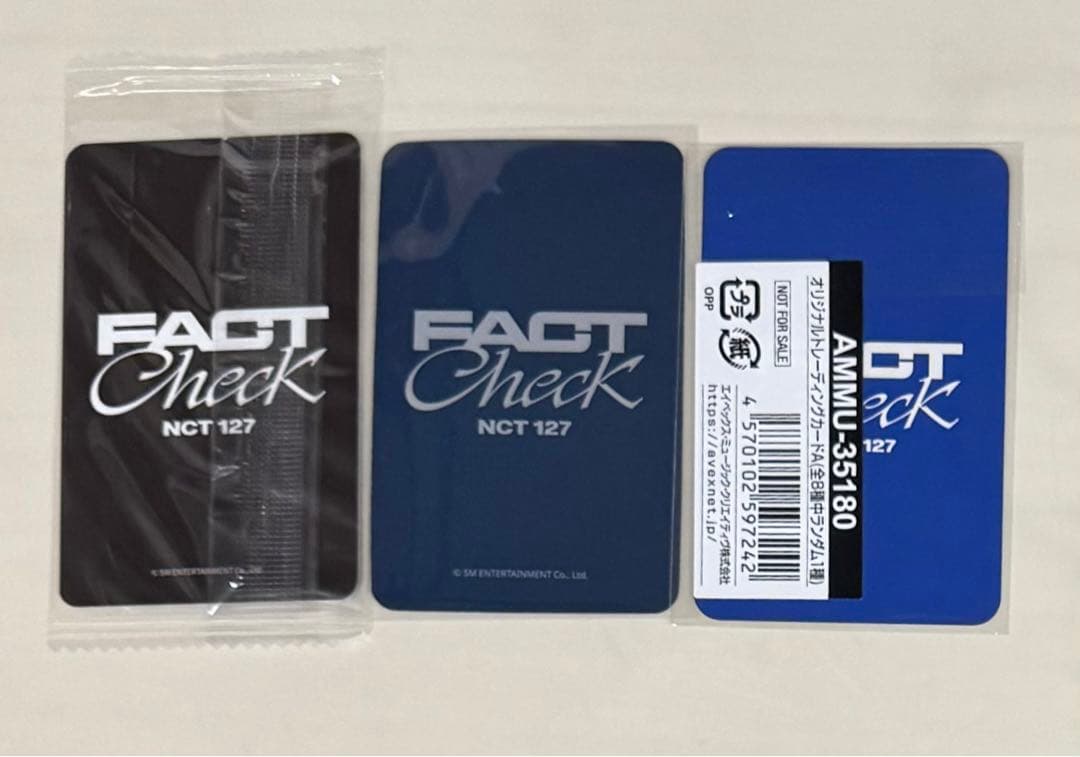 NCT127 ヘチャン HAECHAN FACT CHECK 特典トレカ3点