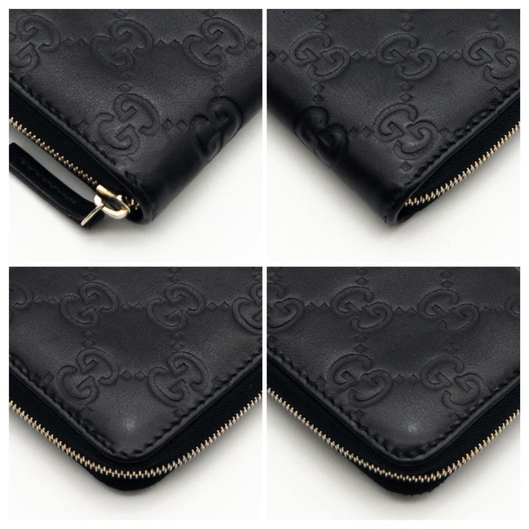 【極美品】GUCCI シマ　ケース　小銭入れ　黒