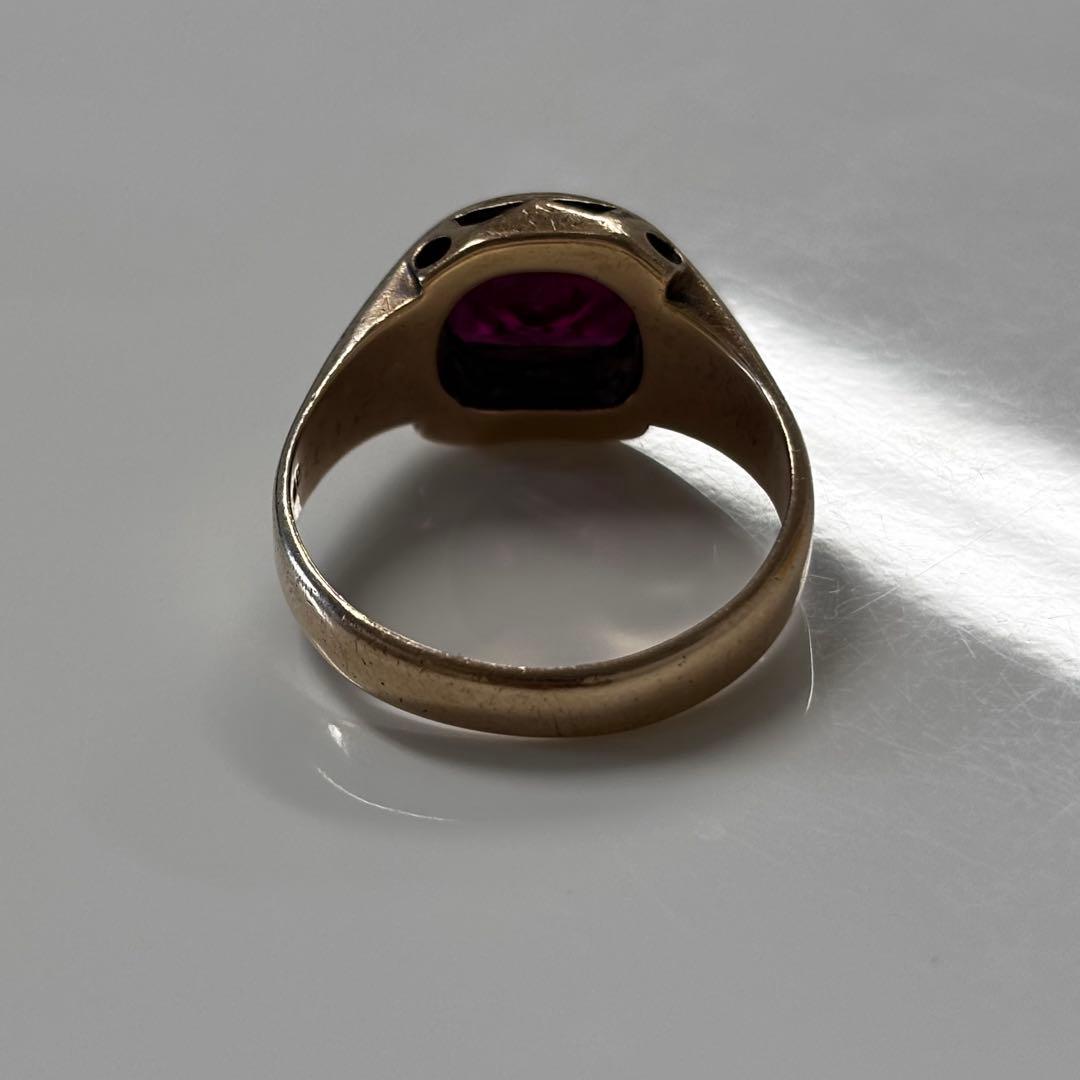 フリーメイソン ヴィンテージリング シグネットリング 21.5号 10k