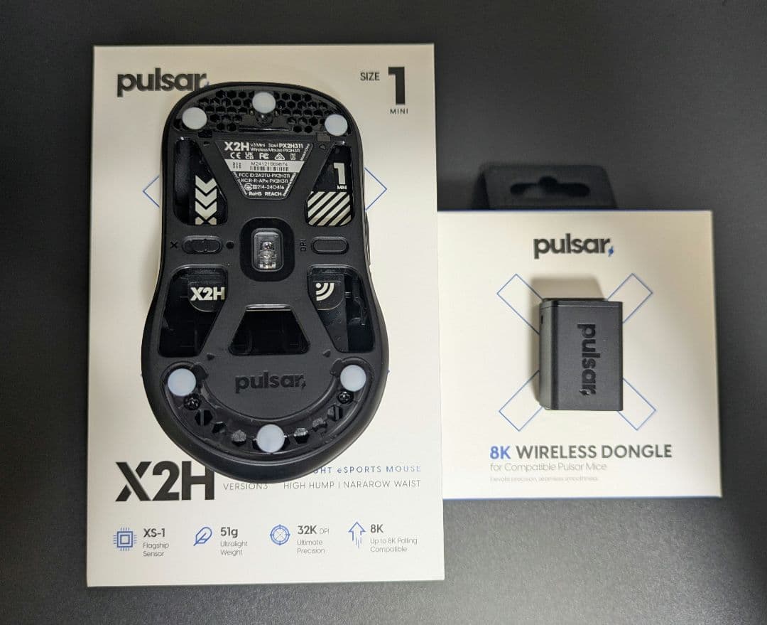 あ*様 【美品】Pulsar x2h v3 size1（mini） 8kドングル