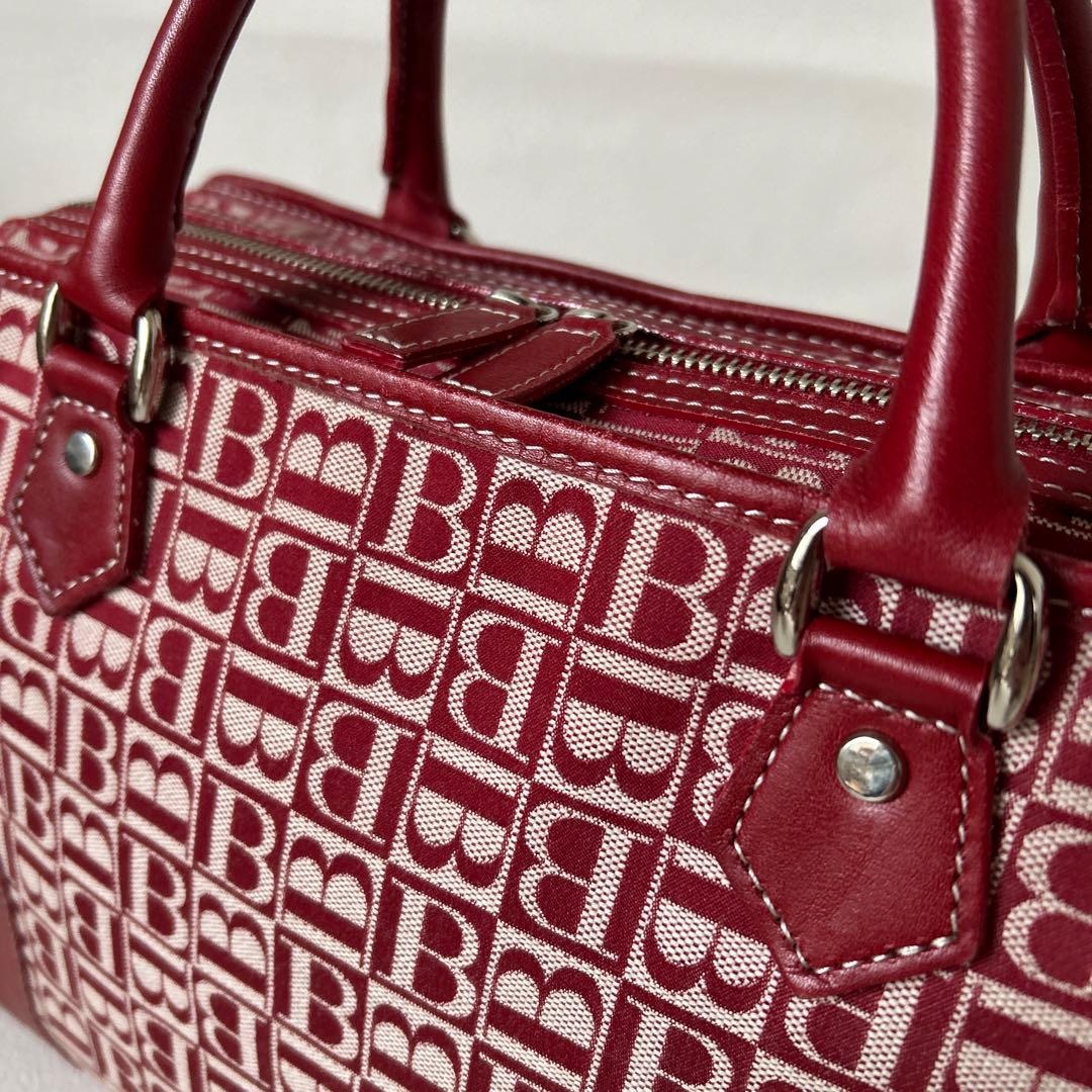 美品✨バーバリーブルーレーベル　ビンテージバッグ ボストンバックBロゴ　総柄