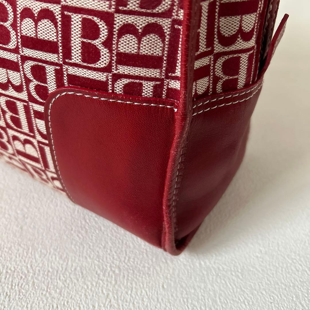 美品✨バーバリーブルーレーベル　ビンテージバッグ ボストンバックBロゴ　総柄