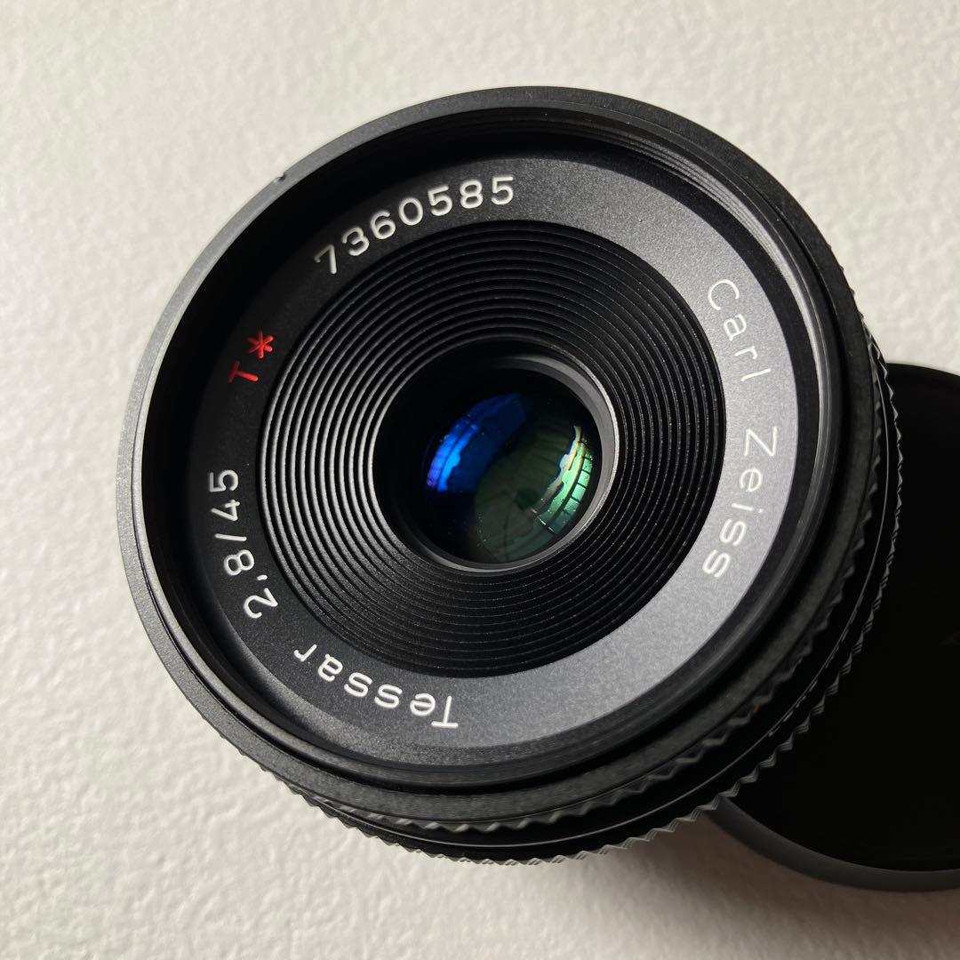 レンズ(単焦点) carl zeiss contax tessar 45mm f2.8 mmj