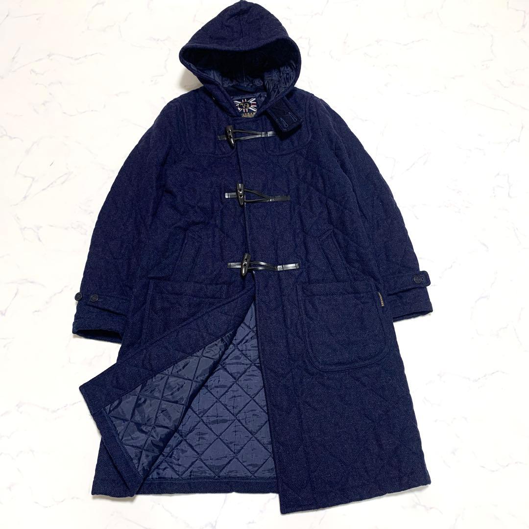 ラベンハム　LAVENHAM　ツイードキルティング　ダッフルコート　サイズ38