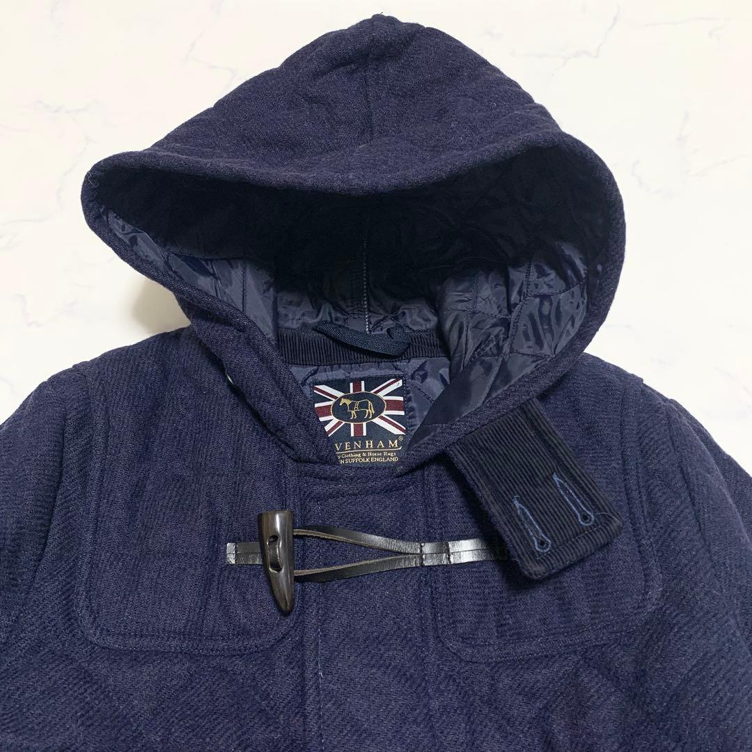 ラベンハム　LAVENHAM　ツイードキルティング　ダッフルコート　サイズ38