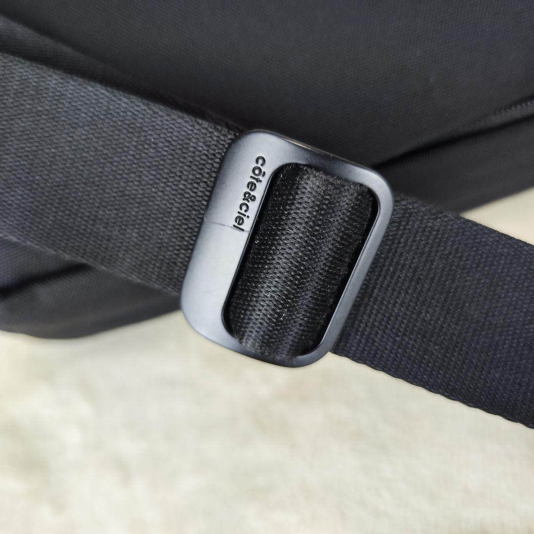 コートエシエル riss リス ボディバッグ 黒 大容量 13インチ 収納可