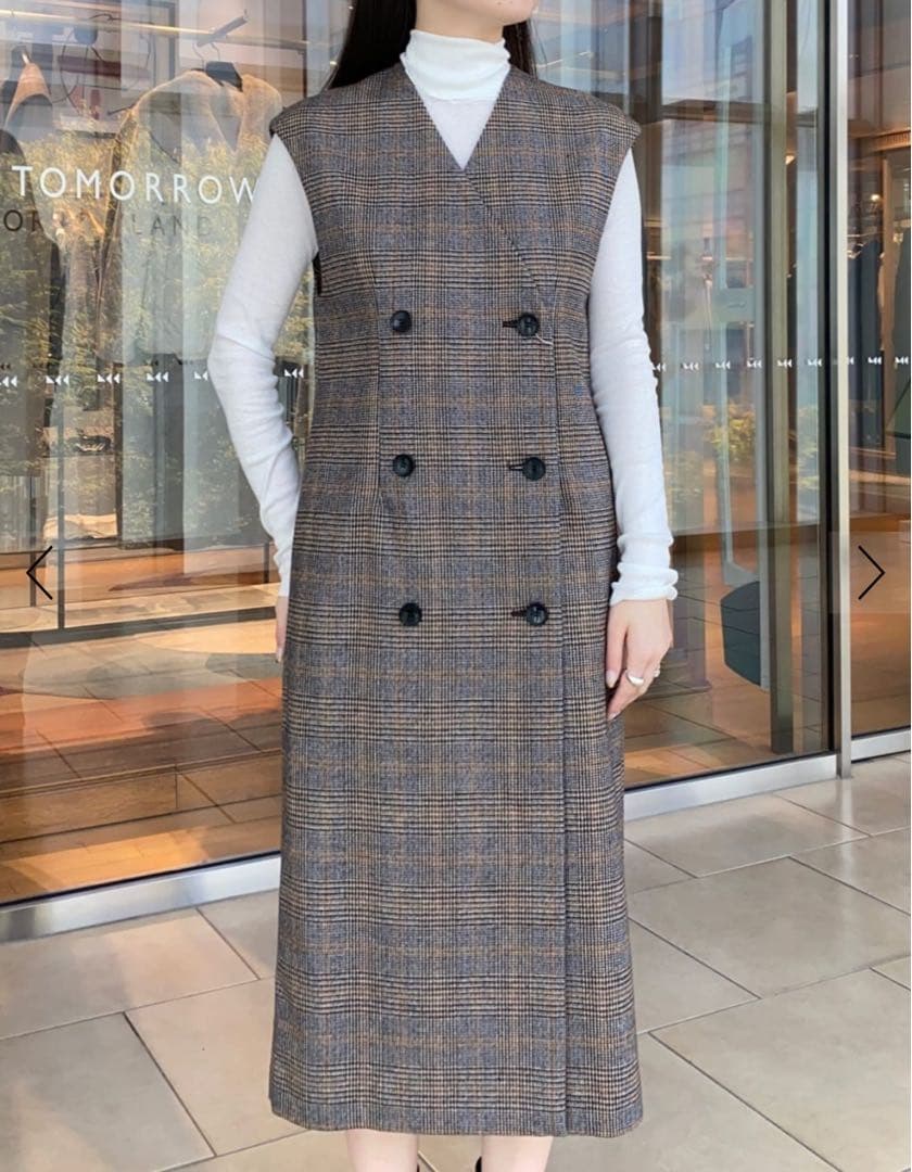 お値下げ！【超美品】TOMORROWLANDロングジレワンピース