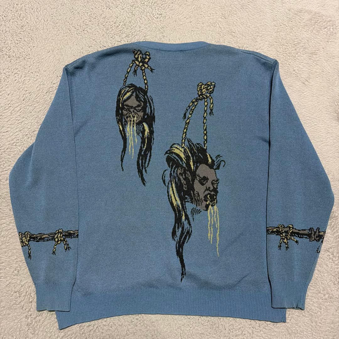 WEIRDO GLAD HAND コットン　カーディガン　ニット　セーター