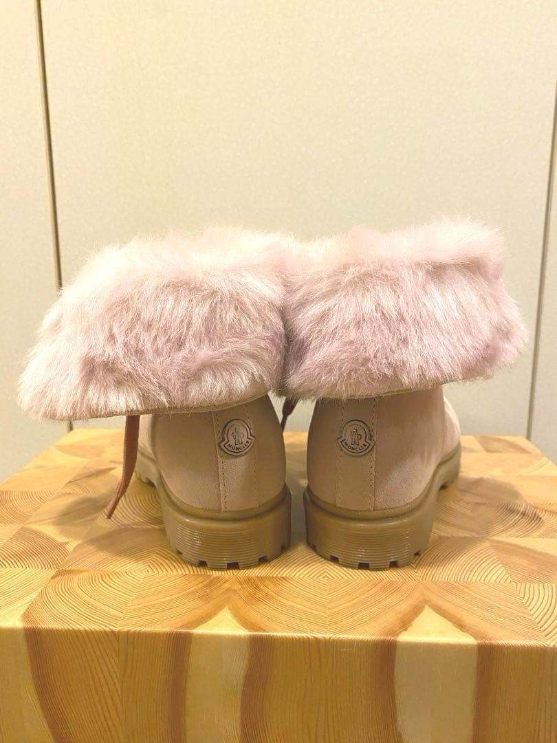 【年始セール】モンクレール MONCLAR キッズ　ブーツ　20cm ファー付き