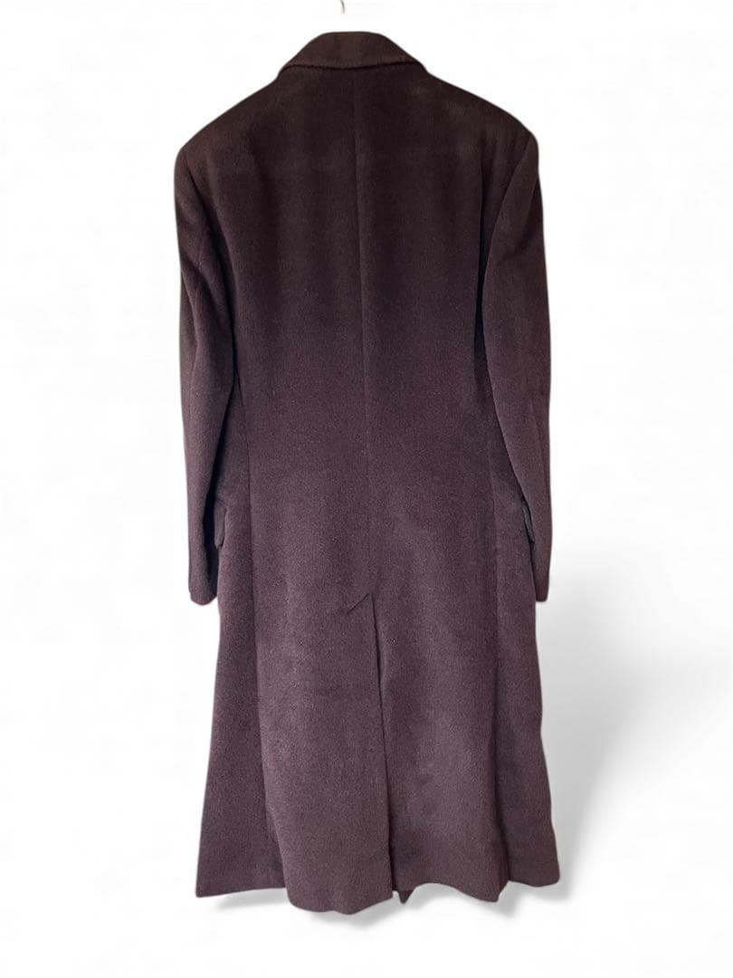 FENDI フェンディ　ブラウン チェスターロングコート モヘア&ウール